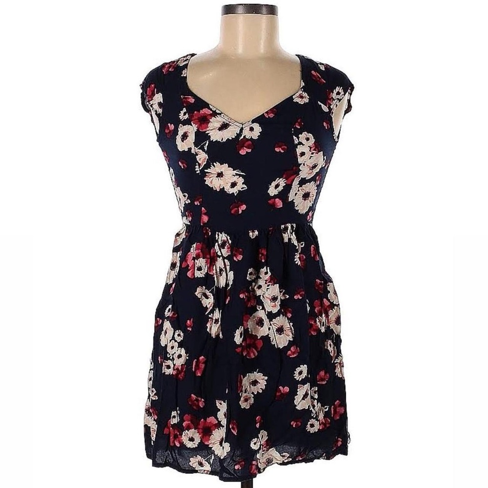 Hollister navy floral dress - Size XS